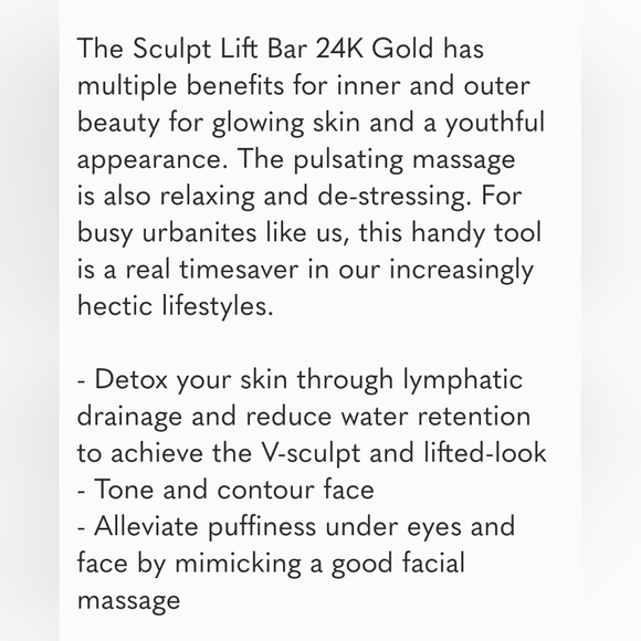 SKIN INC. SCULPT LIFT BAR 24K GOLD - Picture 3 of 3